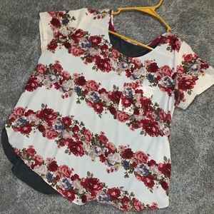 Rose Shirt, Grey Back, Size L